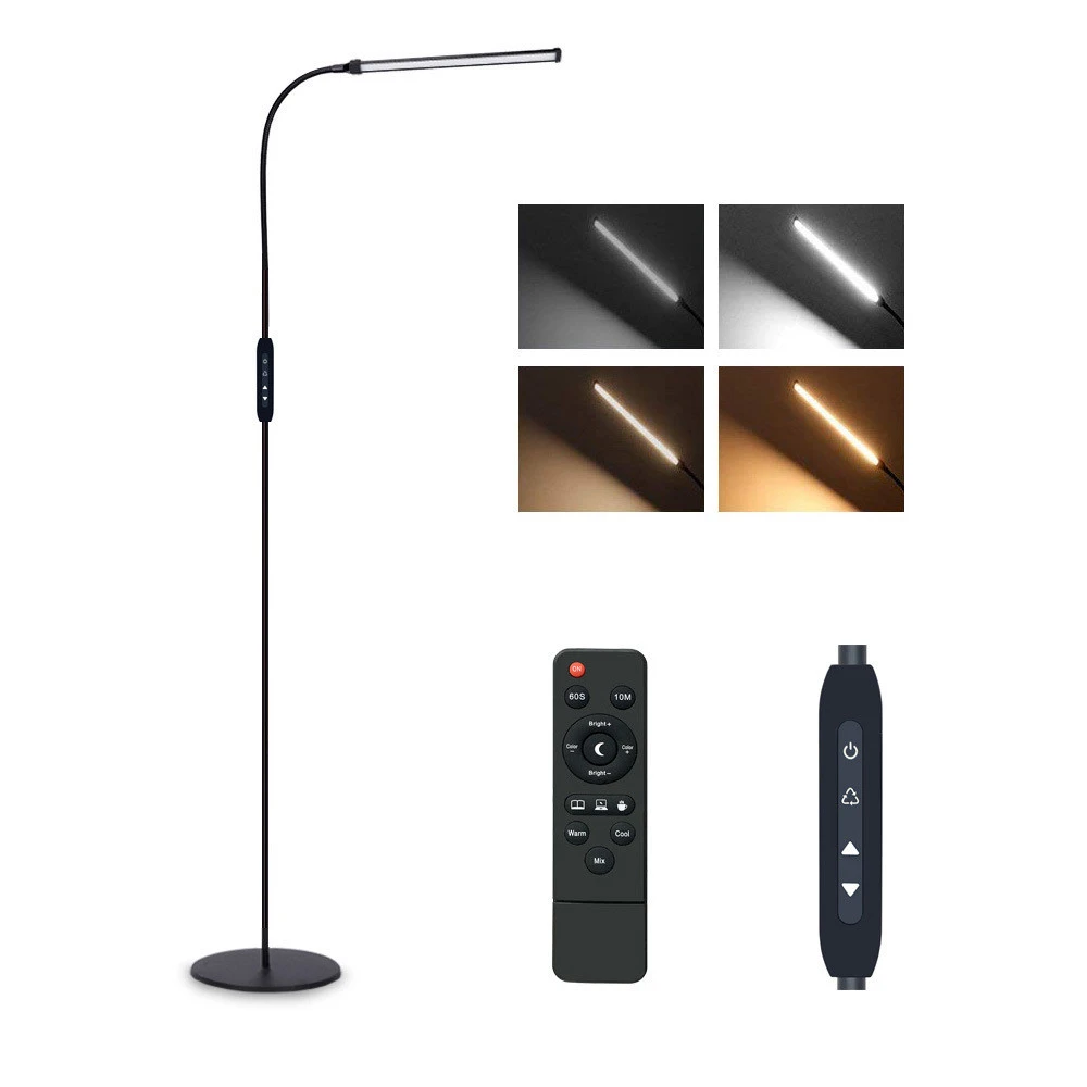 Remote Control Led Floor Lamp Dimming And Color Mixing