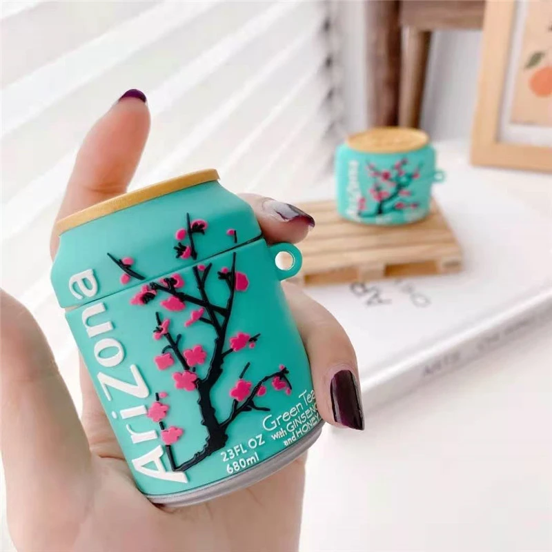 Beverage Green Tea Apple Bluetooth Headset Protective Case