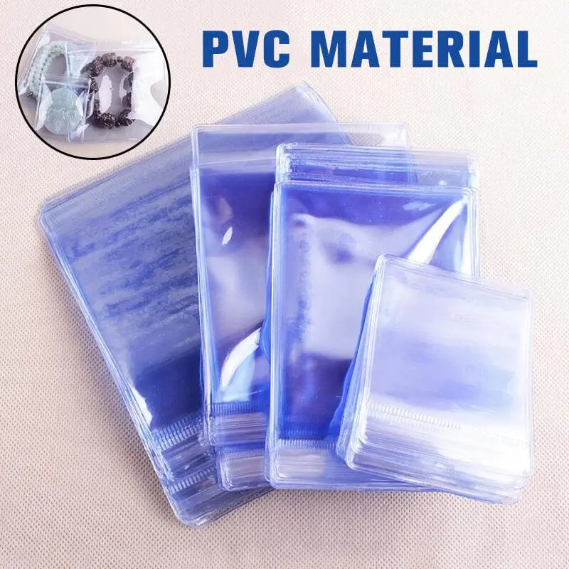 Jewelry Ziplock Bag Thickened Plastic PVC Transparent Sealed Bag