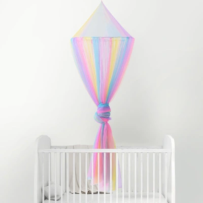 Baby Colorful Dome Hanging Bed Curtain