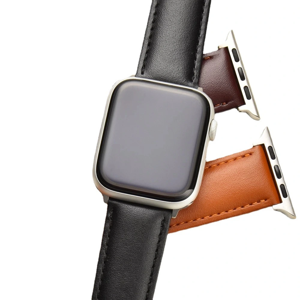 Compatible with Apple, Watch SE Iwatch1 2 3 4 5 6 Representative Belt Cowhide Strap