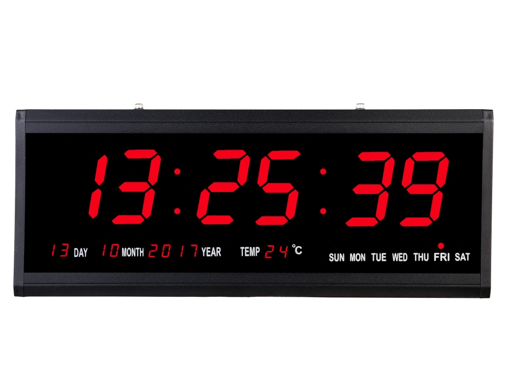 Luminous Clock LED Electronic Clock Digital Perpetual Calendar Living Room Electronic Wall Clock