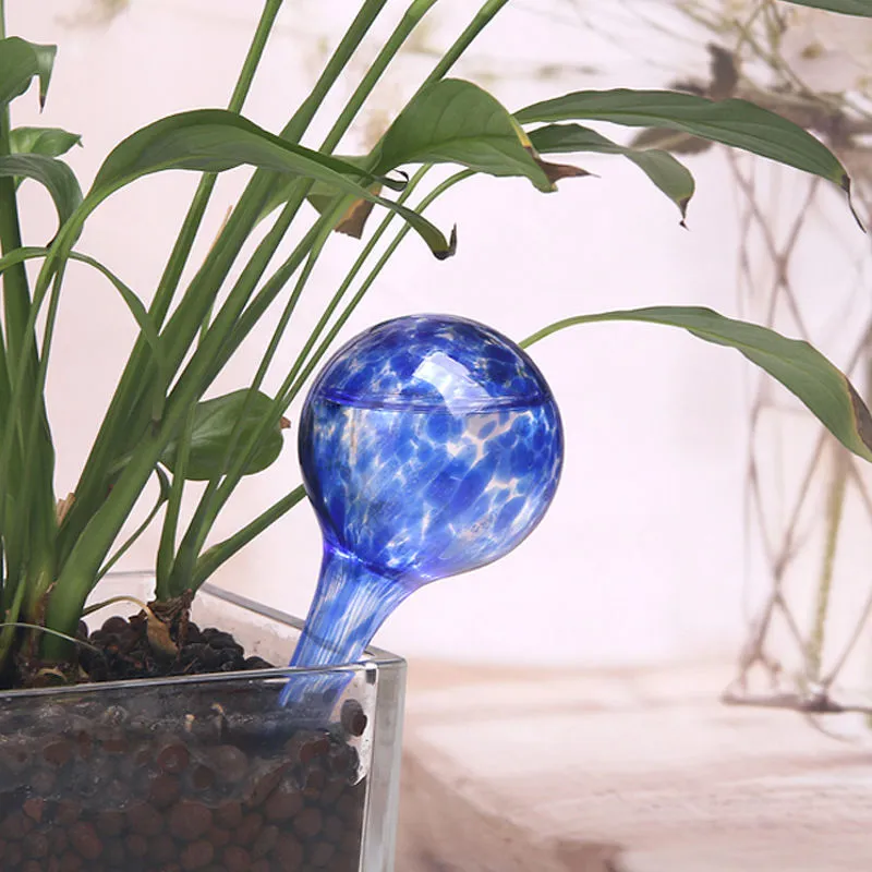 Stained Glass Watering Device Ball Shape Automatic Watering Device Ornaments