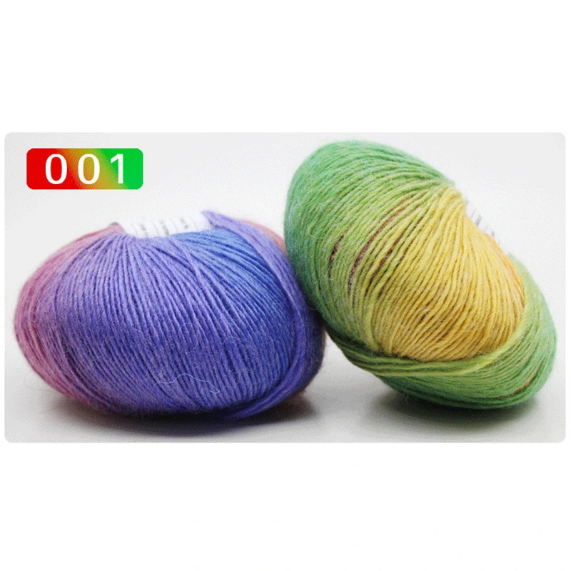 Section Dyed Rainbow Wool Yarn