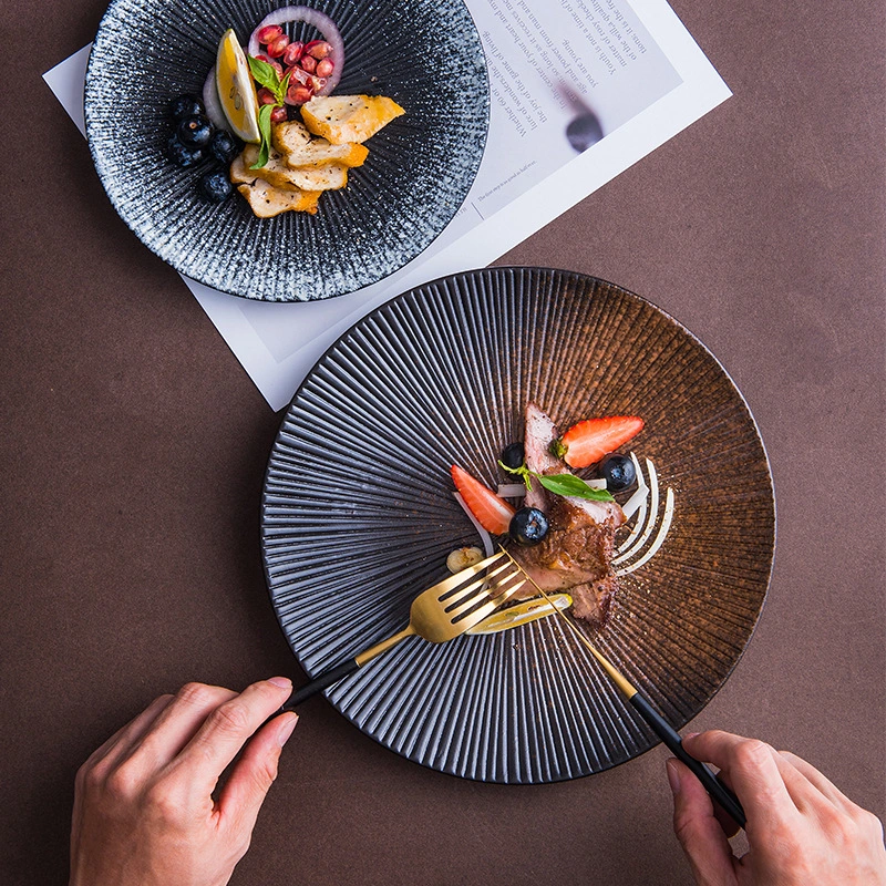 Steak Plate, Home Ceramic Western Plate, Pasta Plate