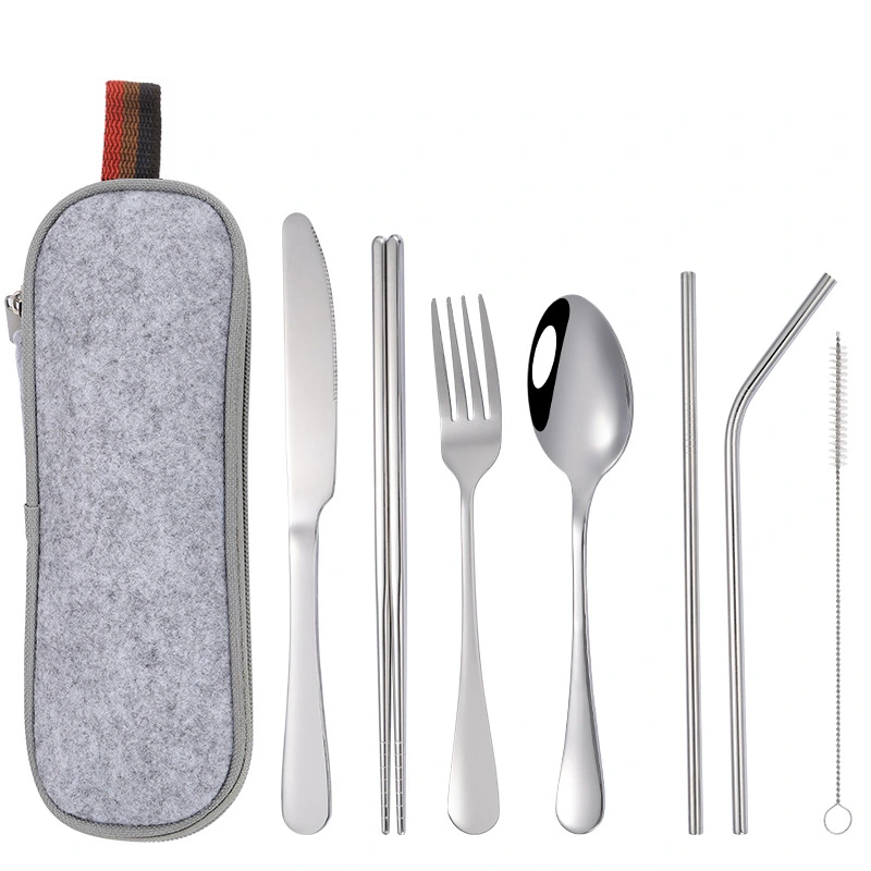 Zinc Cross-border Stainless Steel Cutlery 7-piece Set