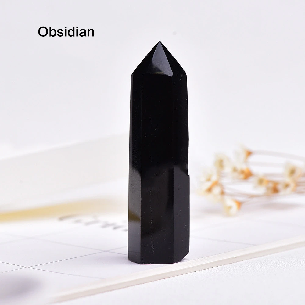 Donghai Natural Crystal Six-sided Single-pointed Energy Gem