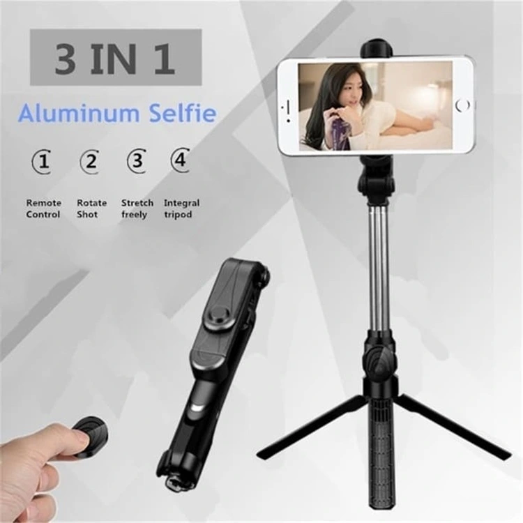 Compatible with Apple, XT10 Bluetooth 3 In 1 Selfie Stick Tripod Monopod