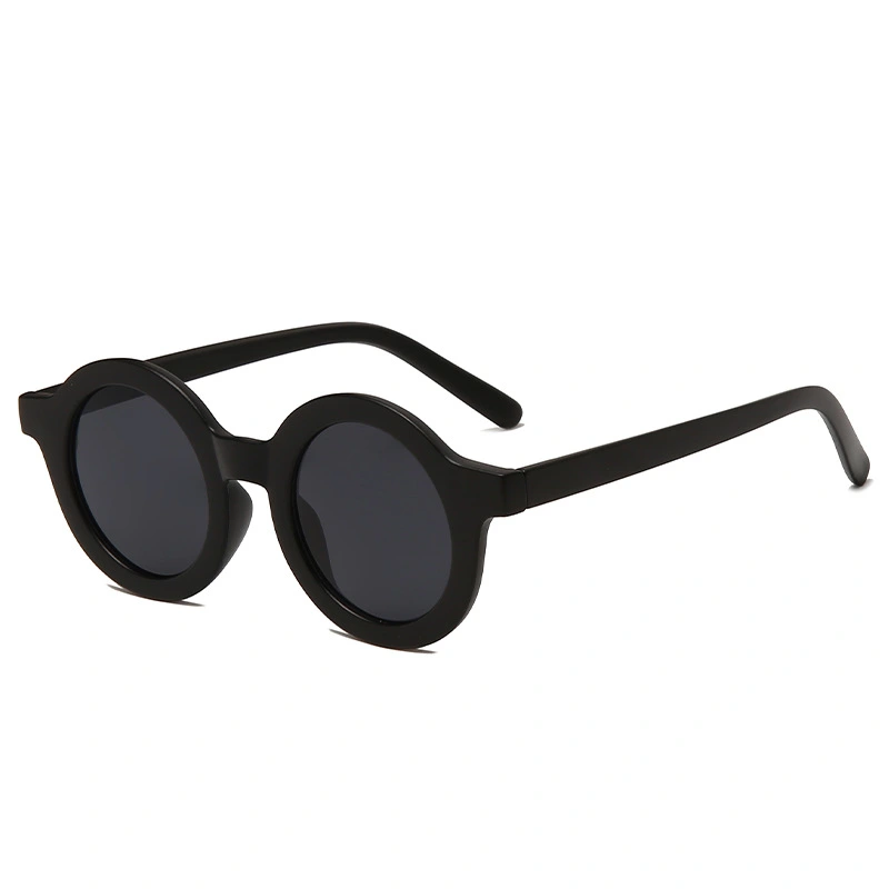 Frosted Round Frame Sunglasses Fashion Men's And Women's Sunglasses