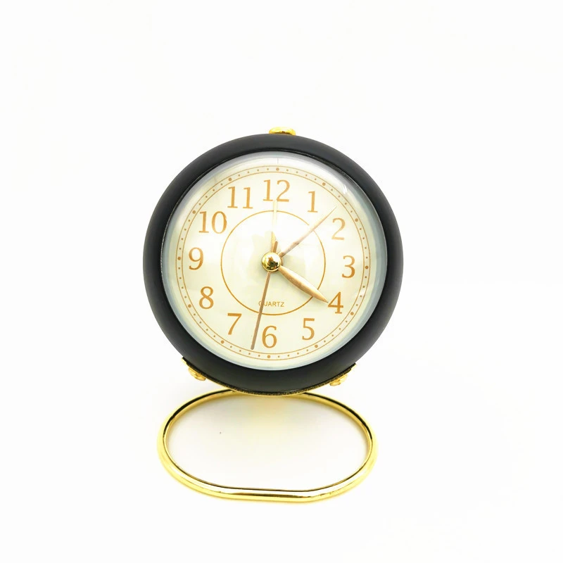 Round Metal Desk Clock Round Student Clock