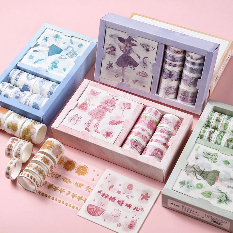 Japanese Paper Gift Box Set Student Sticker Tape Combination Cute Girl Heart Exquisite Stationery Set