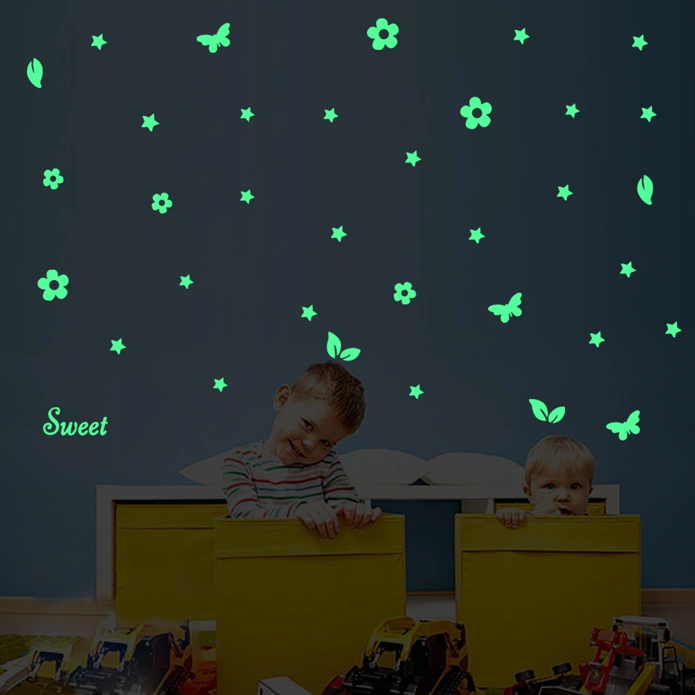 Children's Room Home Decoration Waterproof Self-adhesive Fluorescent Wall Stickers