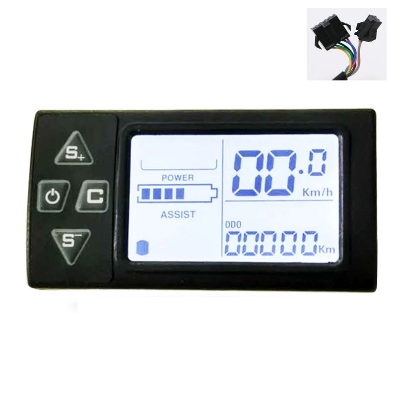 Bicycle Lithium Battery LCD Meter