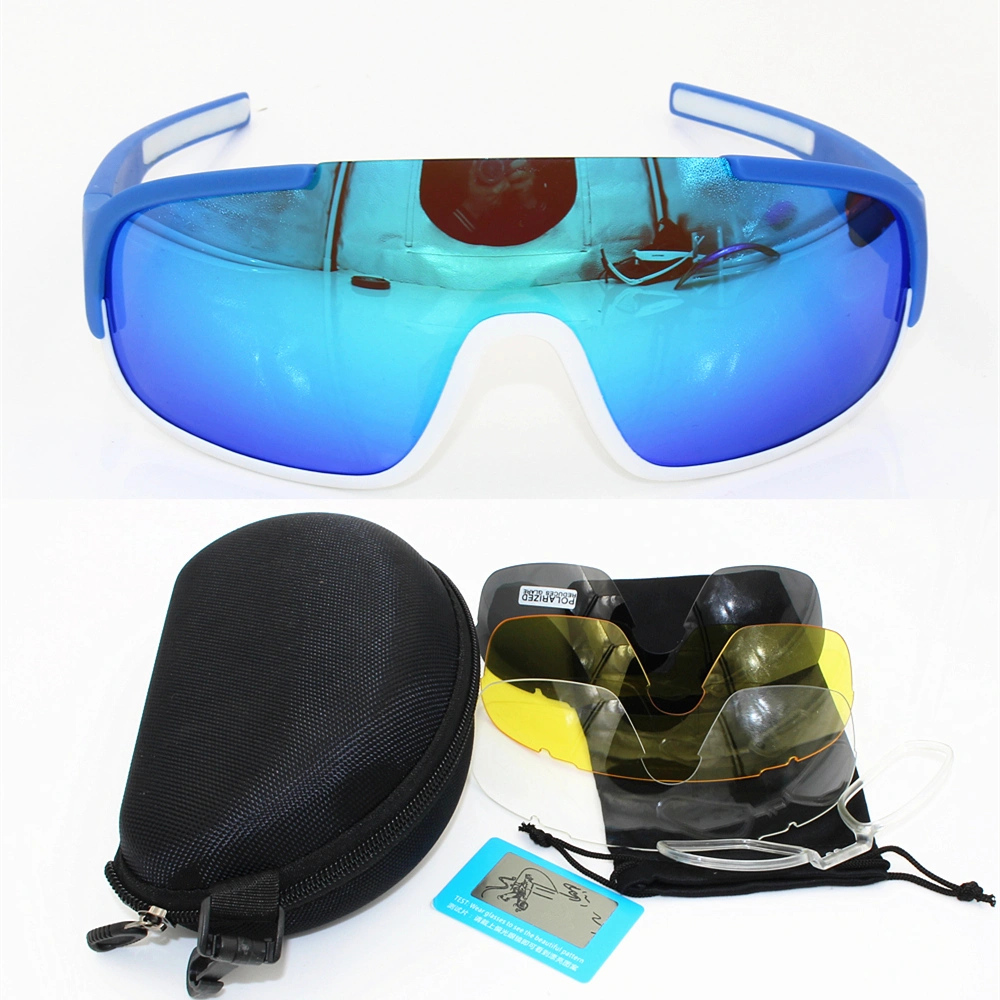 Mountaineering Glasses Mountain Bike Polarized Tri-lens TR90 Glasses