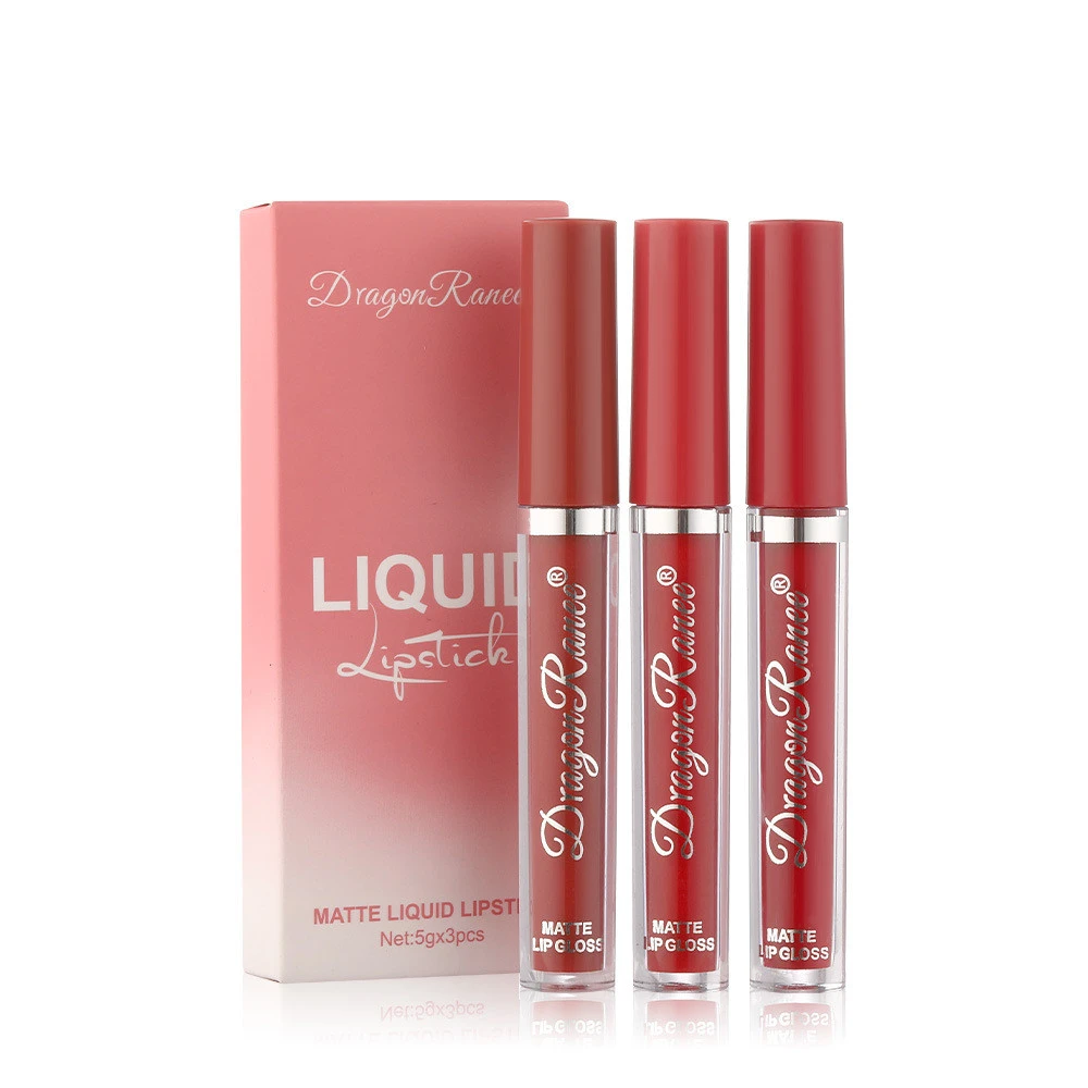 Matte Lipstick Moisturizing Non-drying Lip Gloss Set