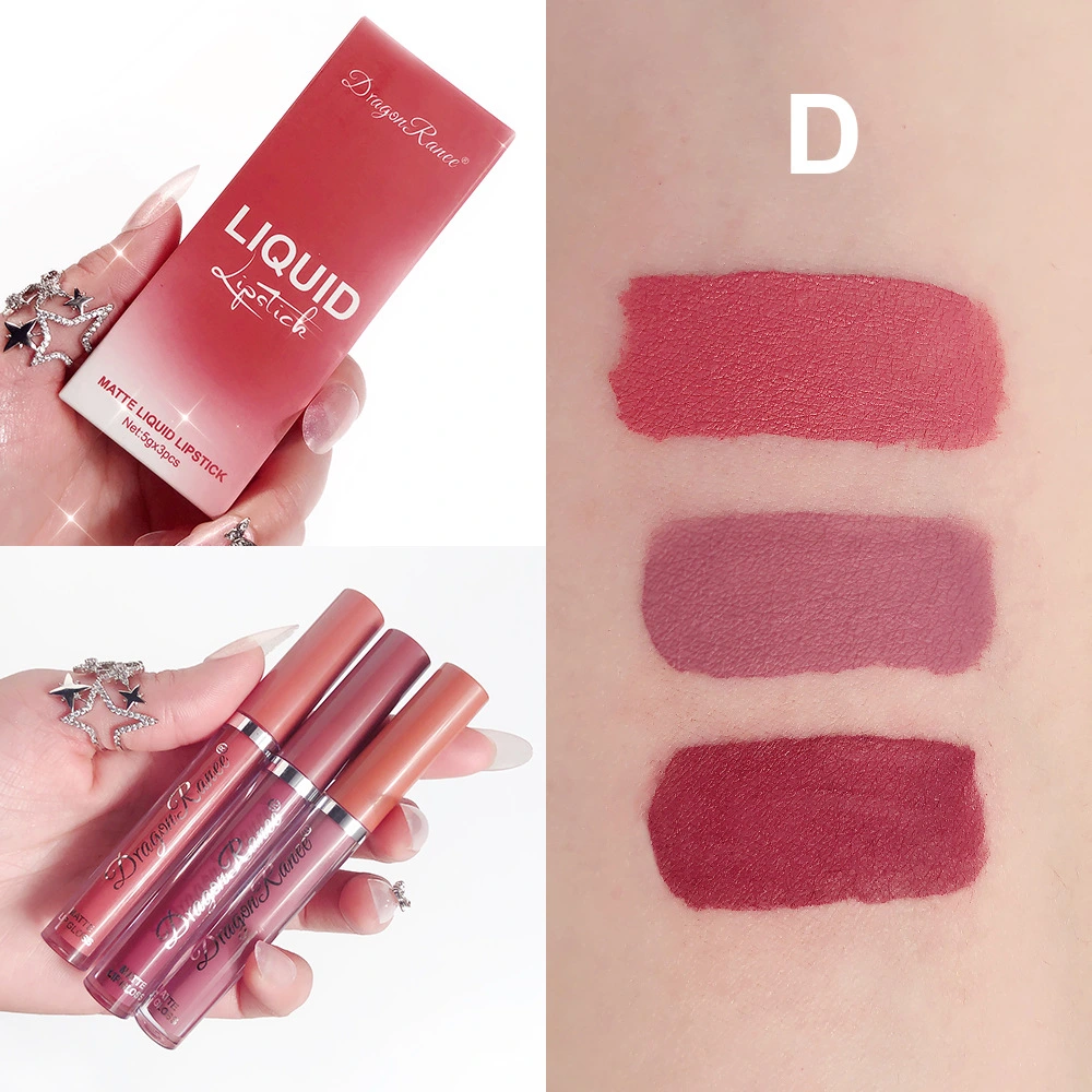 Matte Lipstick Moisturizing Non-drying Lip Gloss Set