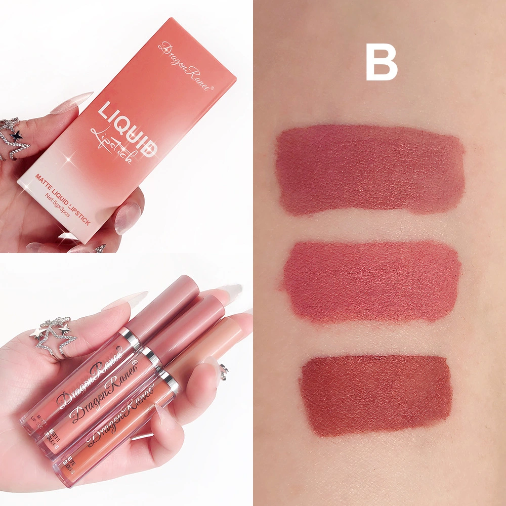 Matte Lipstick Moisturizing Non-drying Lip Gloss Set