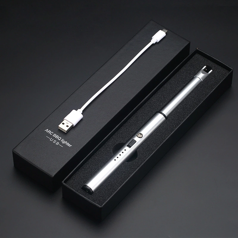 Metal Windproof Lighter Barbecue Portable Electronic Igniter