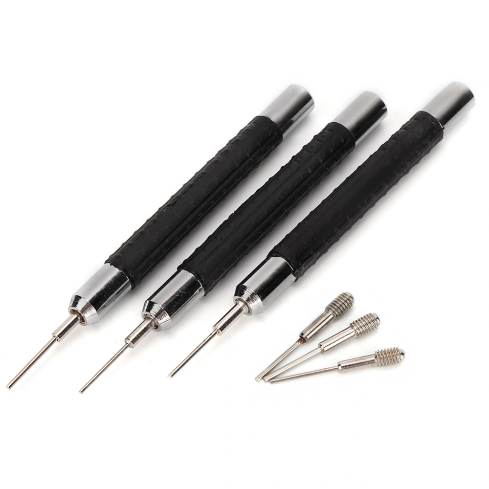 3pc Clock Punch 3 Piece Set Punch Strap Removal Tool