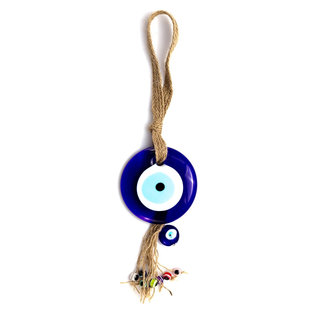 Colorful Wall Hanging Blue Eye Key Pendant