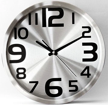 Aluminium Clock Creative And Fashionable Living Room Wall Clock