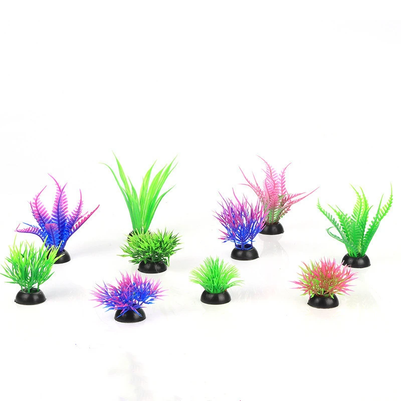 Plastic Simulation Aquatic Plants And Artificial Flowers Aquarium Landscaping