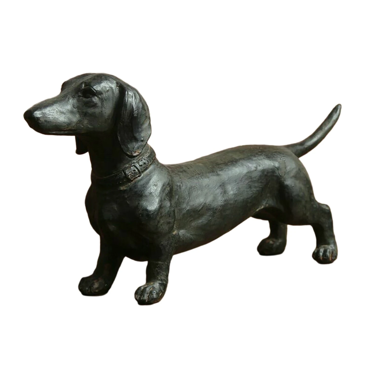 Dachshund Statue Garden Decor-Yard Lawn Resin Dog Sculpture