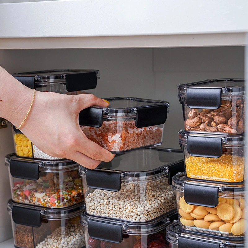 Household Sealed Lunch Box With Lid Square Transparent Fresh-keeping Box