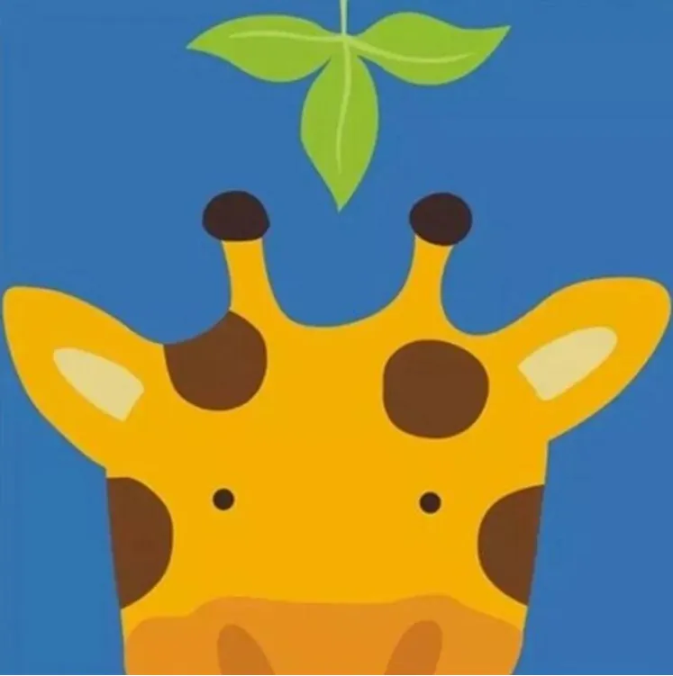 Peek-a-Boo Giraffe-DIY Digital Painting Kit