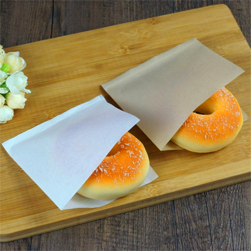 Kraft Paper Bread Donut Sandwich Bag Hamburger Paper Bag Restaurant Food Packaging Bag