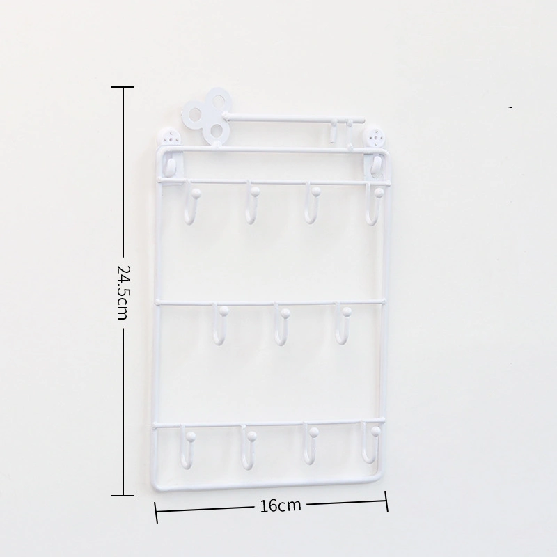 Three-layer Shelf For Key Storage Behind The Home Decoration Door