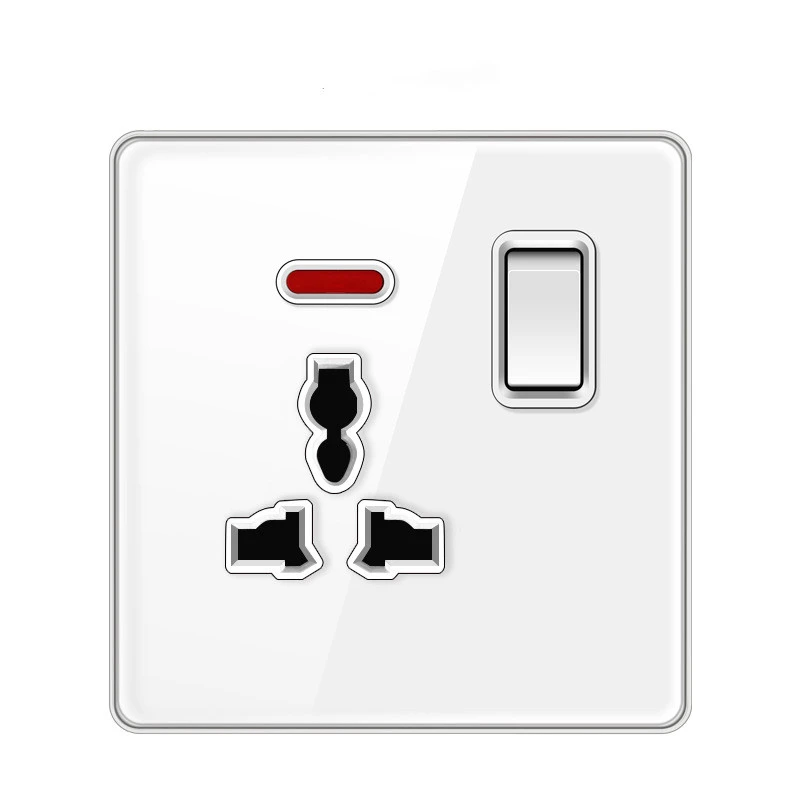 White Mirror Electric Panel Light Switch