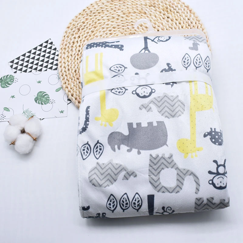 Newborn Secret Copy Blanket Baby Double Fall Winter Blanket Printed Short Plush