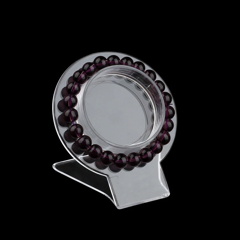 Plastic Transparent Fixed Ring Bracelet Holder