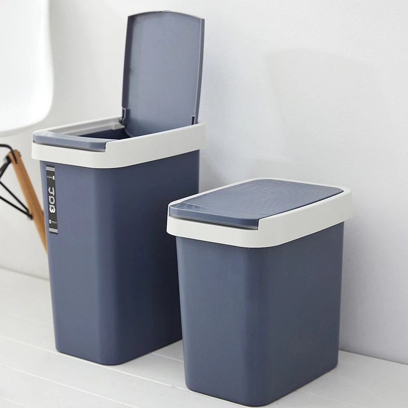 Rectangular Flip Cover Toilet With Lid Push Type