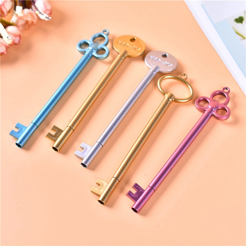 Creative Key Shape Gel Pen Creative Stationery Cute Student School Supplies