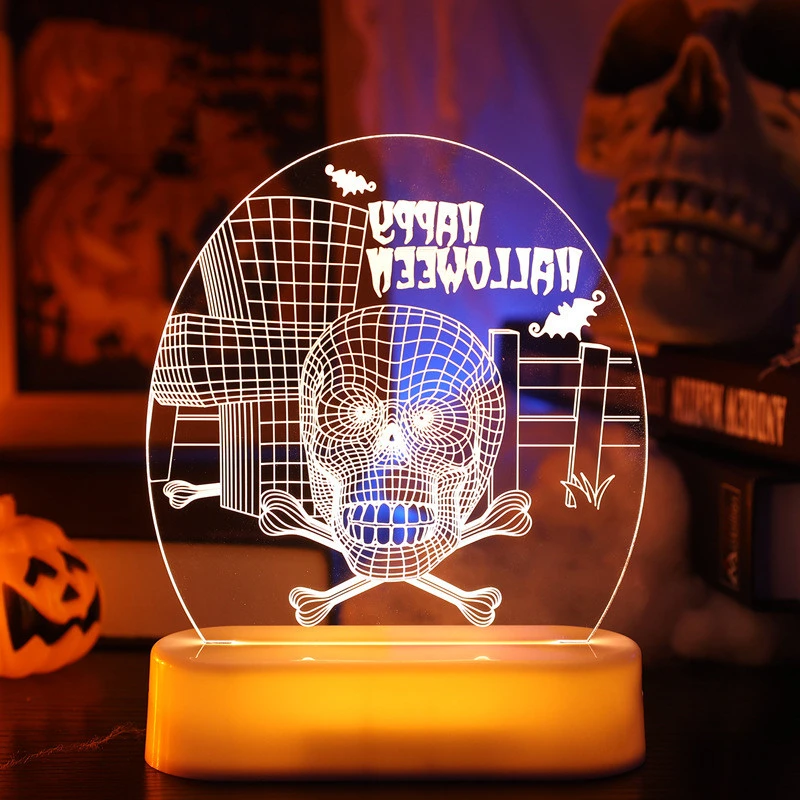 Night Light Pumpkin Ghost Skull Decoration Creative Modeling Lamp