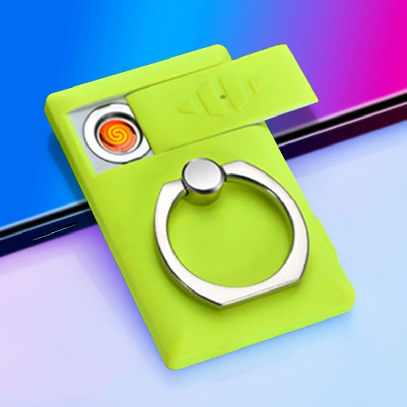 Multifunctional Mobile Phone Holder With Charging Lighter Personality Ring