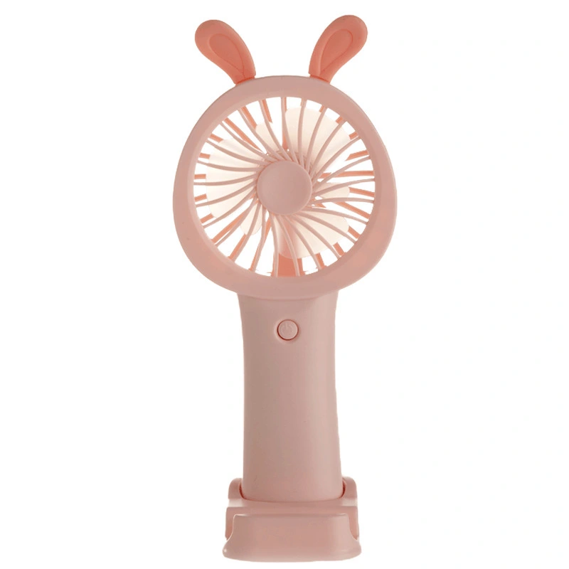 Internet Celebrity Hand-held Small Fan Cartoon Shape USB Mobile Phone Holder