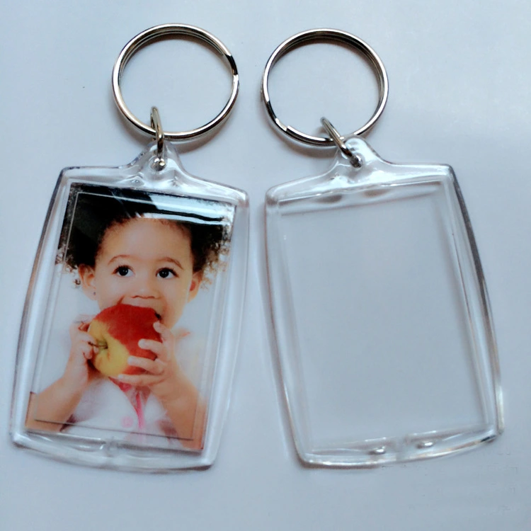 Two Inch Blank Storage Photo Frame Keychain