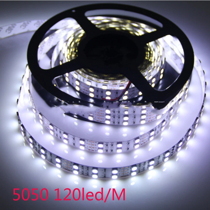 12V Double Row 120 Lights 5050 LED Strip Per Meter