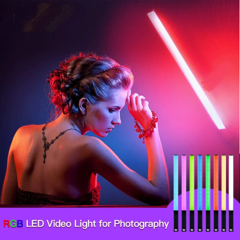 Photography Handheld Fill Light Full Color Temperature Rechargeable