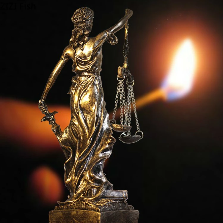 Greek Goddess Of Justice And Fairness Retro Home Decoration