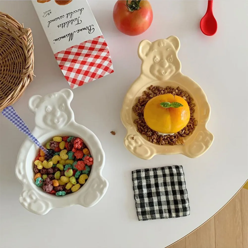 Macaron Bear Dessert Bowl Fruit Cereal Bowl