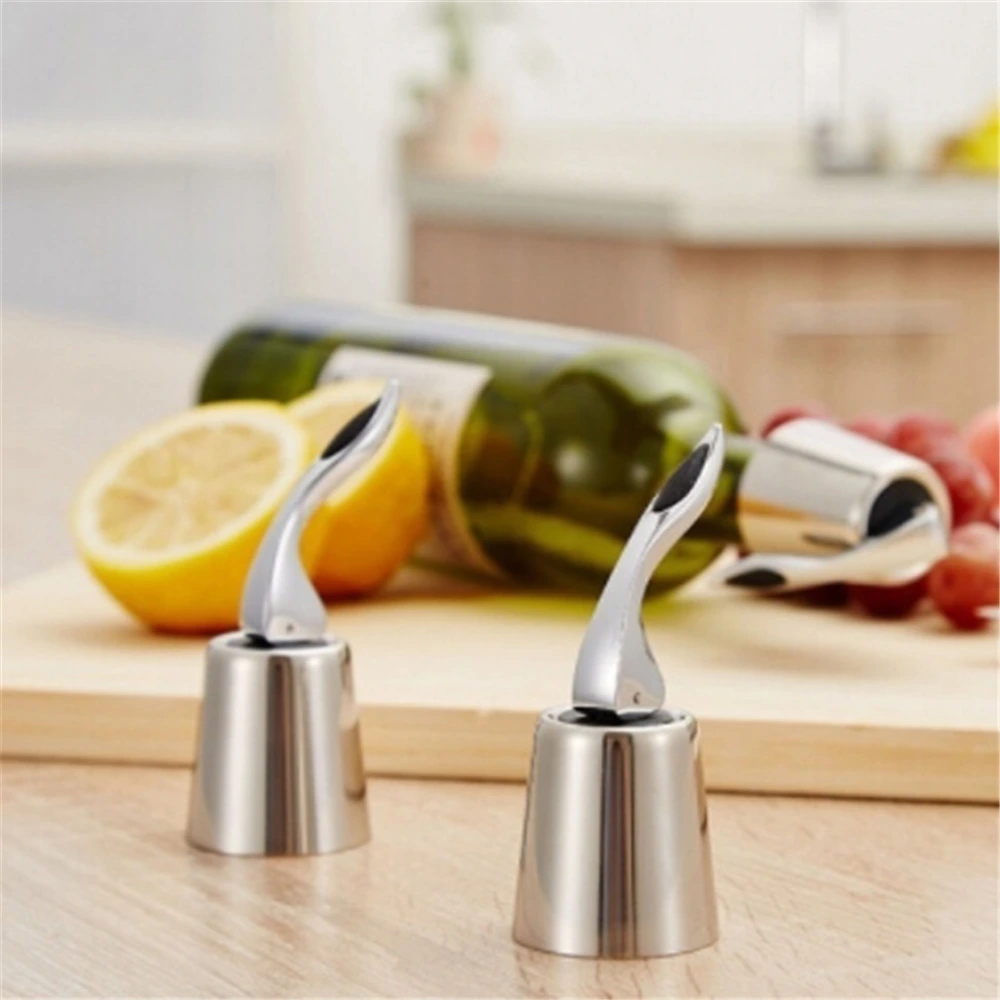 Stainless Steel Wine Bottle Stopper Fresh-keeping Champagne Stopper