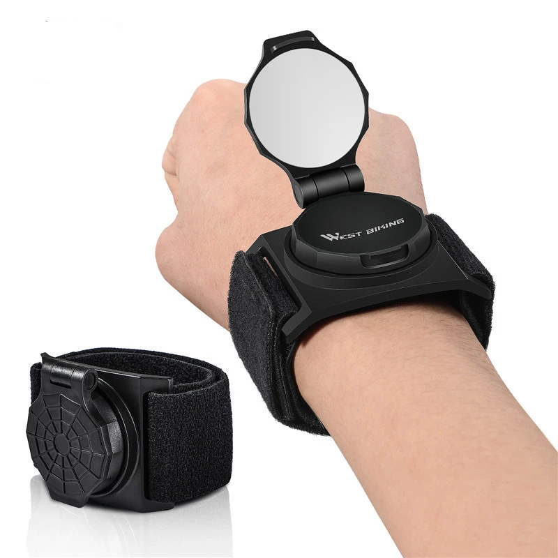 Bicycle Wrist Rearview Mirror Arm Can Be Rotated 360 Degrees Convex Riding Equipment