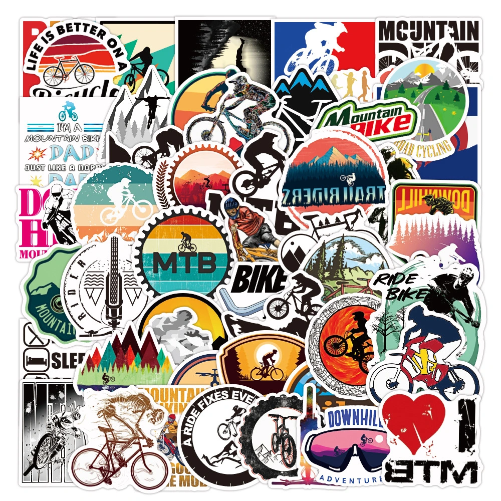 Car Skateboard Cartoon Travel Adventure Sticker