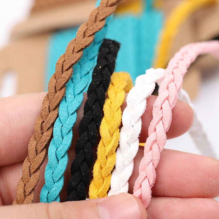 5mm Korean Velvet Deerskin Rope Double Sided Velvet Braided Bracelet Necklace Rope Hand Rope