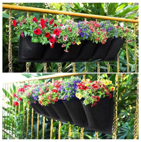 Plant Bag Black Felt Three-dimensional Beauty Deepening Growth Nutrition Hanging Planting Bag