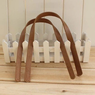 Porous Hand Stitched PU Leather Handbag Strap